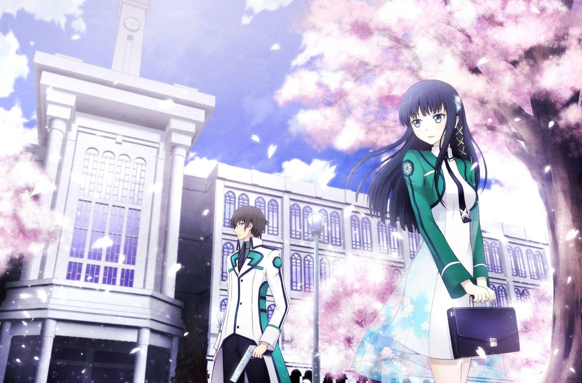 Anime School Scenery Wallpaper