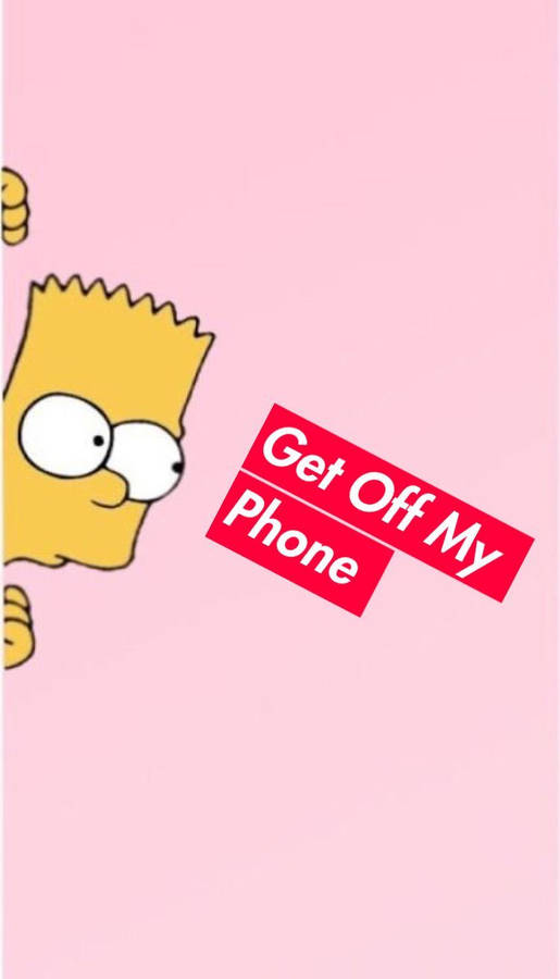 Get Off My Phone Wallpaper