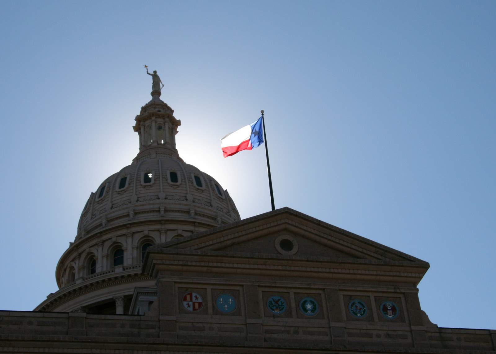 Of The Texas State Capital In Austin Tx