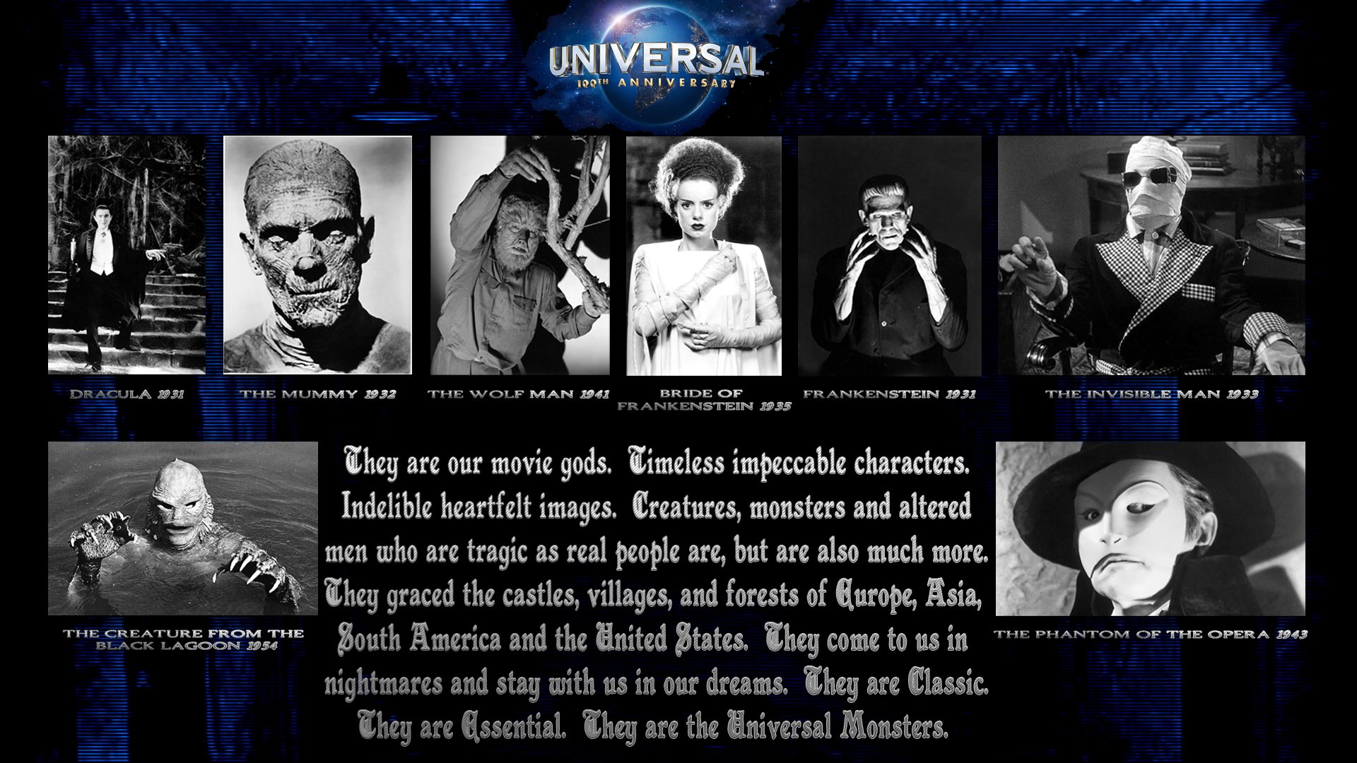 Universal Monster Wallpaper 100 years of universal the