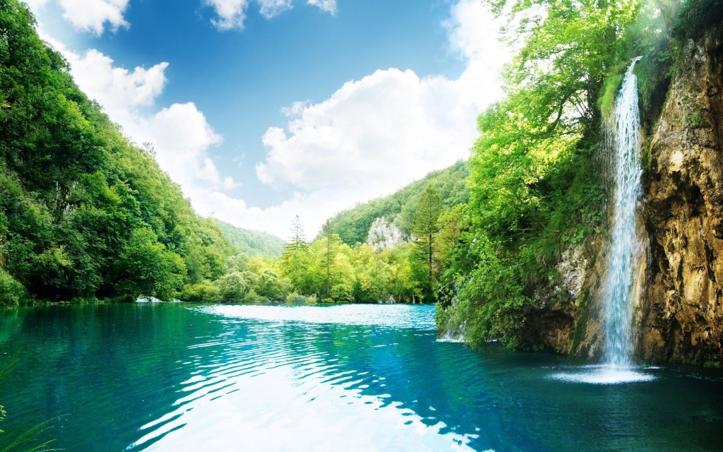 Great Beautiful Waterfalls HD Wallpaper Nature