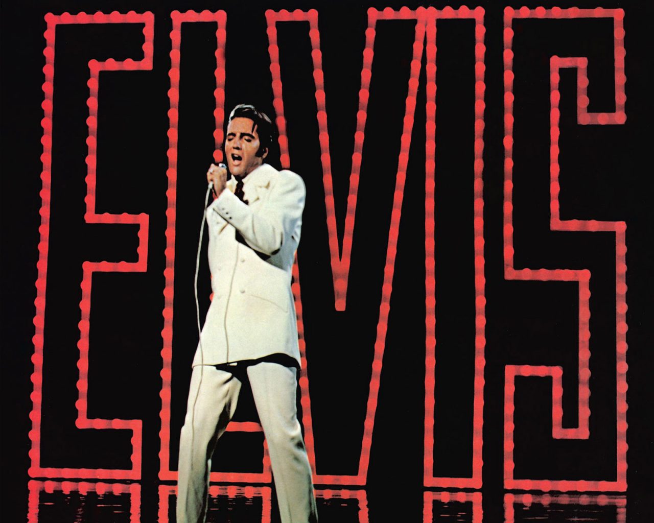  wallpaper de Elvis Presley en una actuacin a 1280x1024 Fotos e
