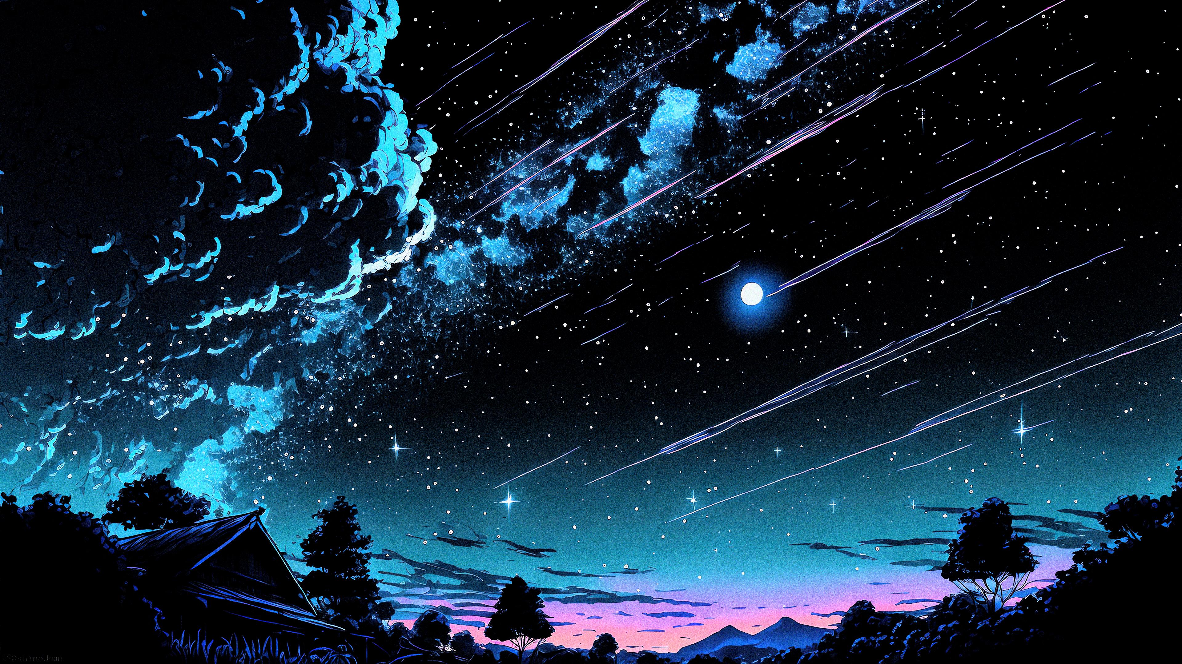 Wallpaper 4k Starry Sky
