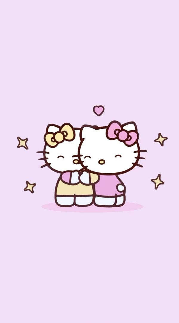 Hug Hello Kitty Wallpaper Idea iPhone