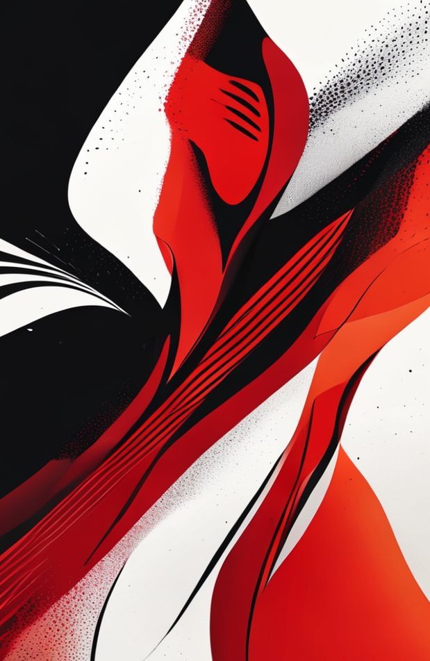 Black And Red Abstract Wallpaper