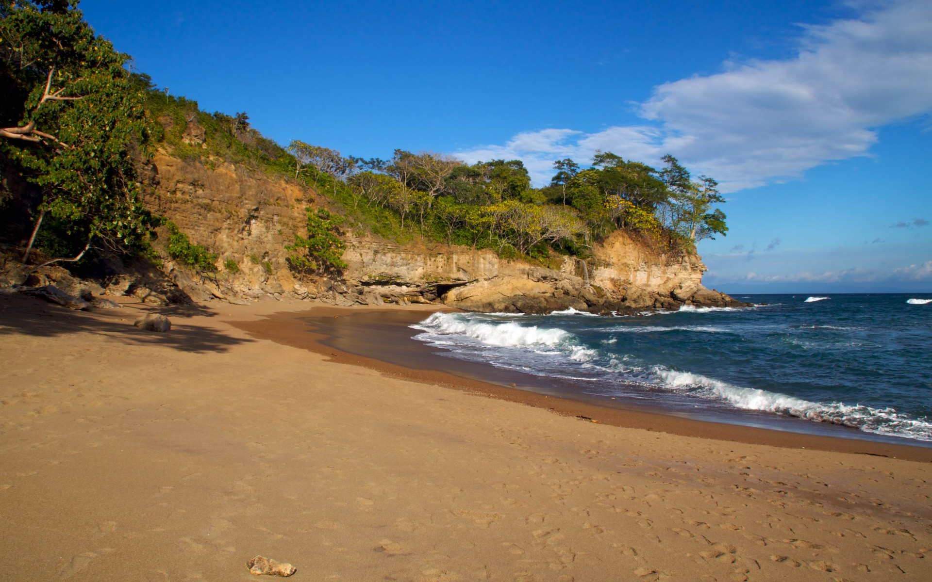 Ocean Cliff Trees Costa Rica Desktop Pc And Mac Wallpaper