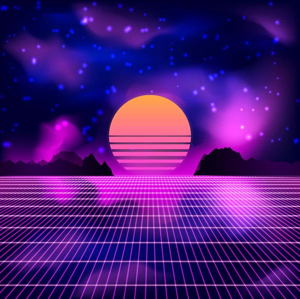 Enjoy An 80s Inspired Throwback With This Bright And Colourful Wallpaper