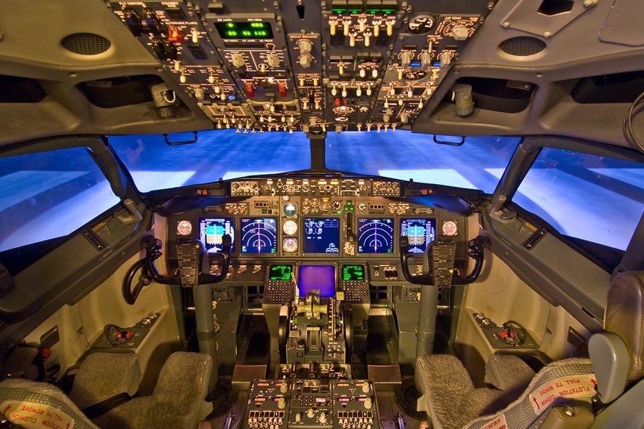 Cockpit De Boeing Wallpaper