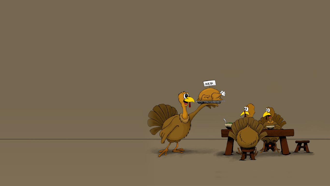 Funny Thanksgiving HD Wallpaper For iPhone