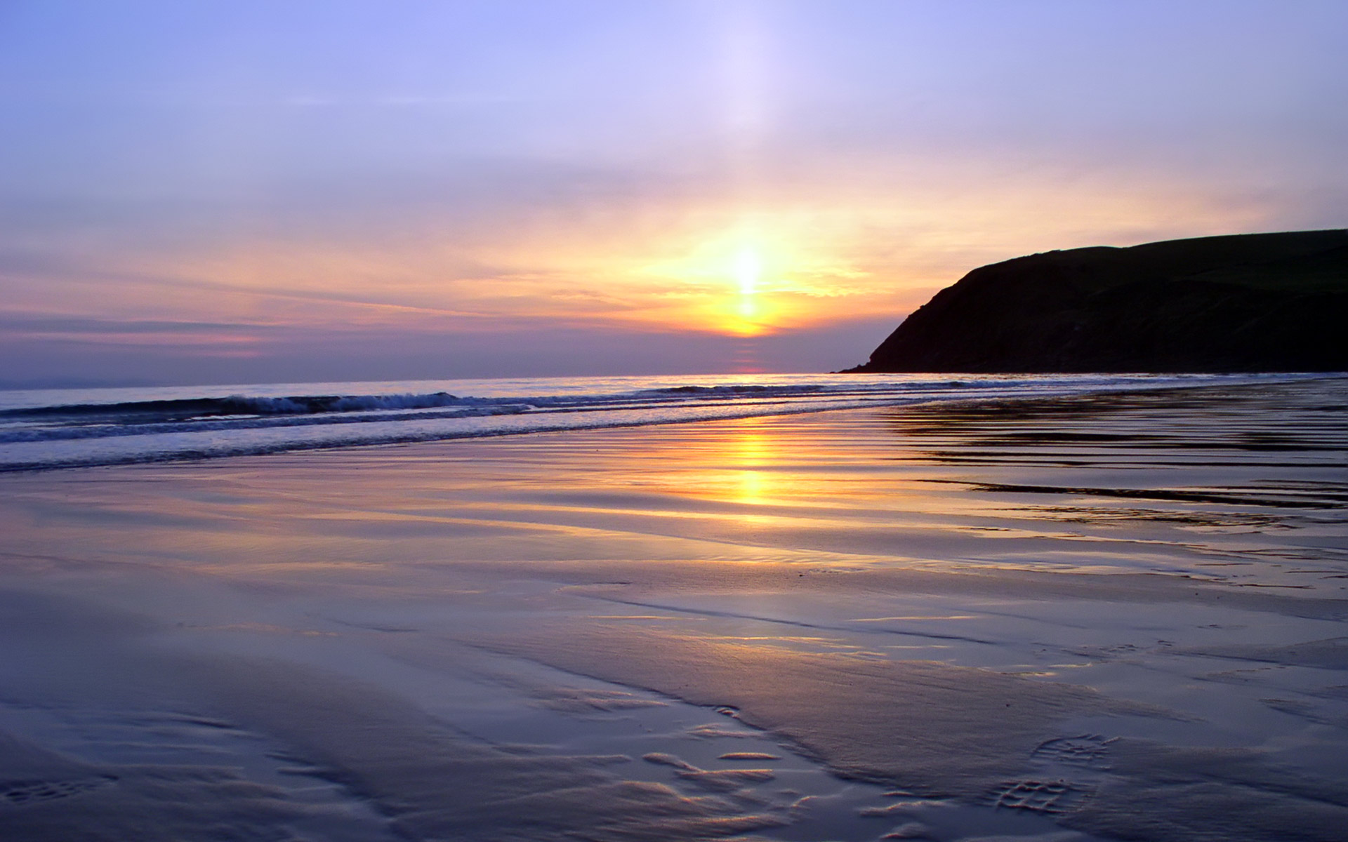 Beautiful Sunset Beach Wallpaper HD