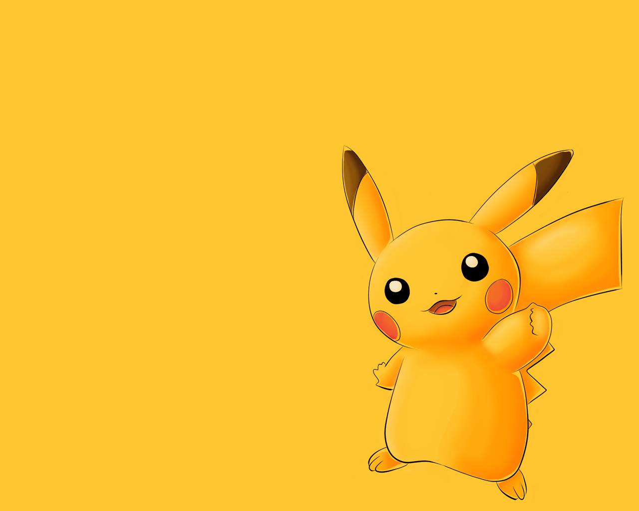 Pikachu Wallpaper A Yellow With On