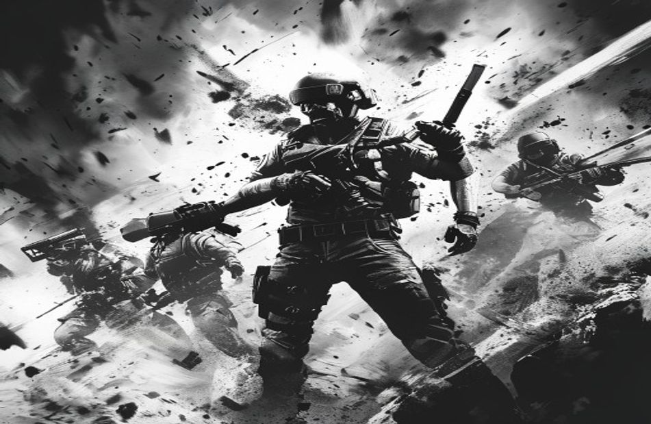 Black And White Pubg Wallpaper
