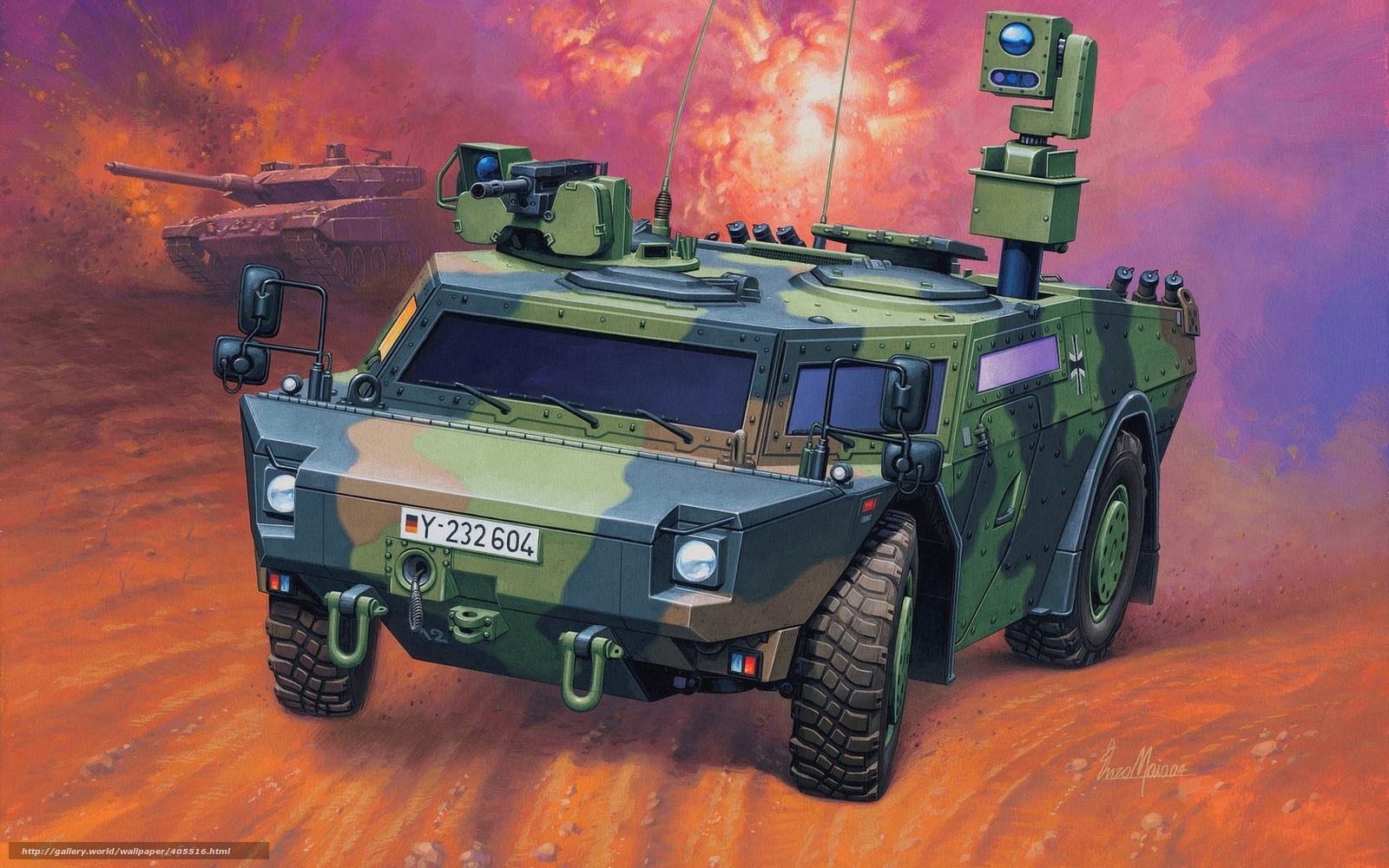 Wallpaper Picture Reconnaissance Armored Car