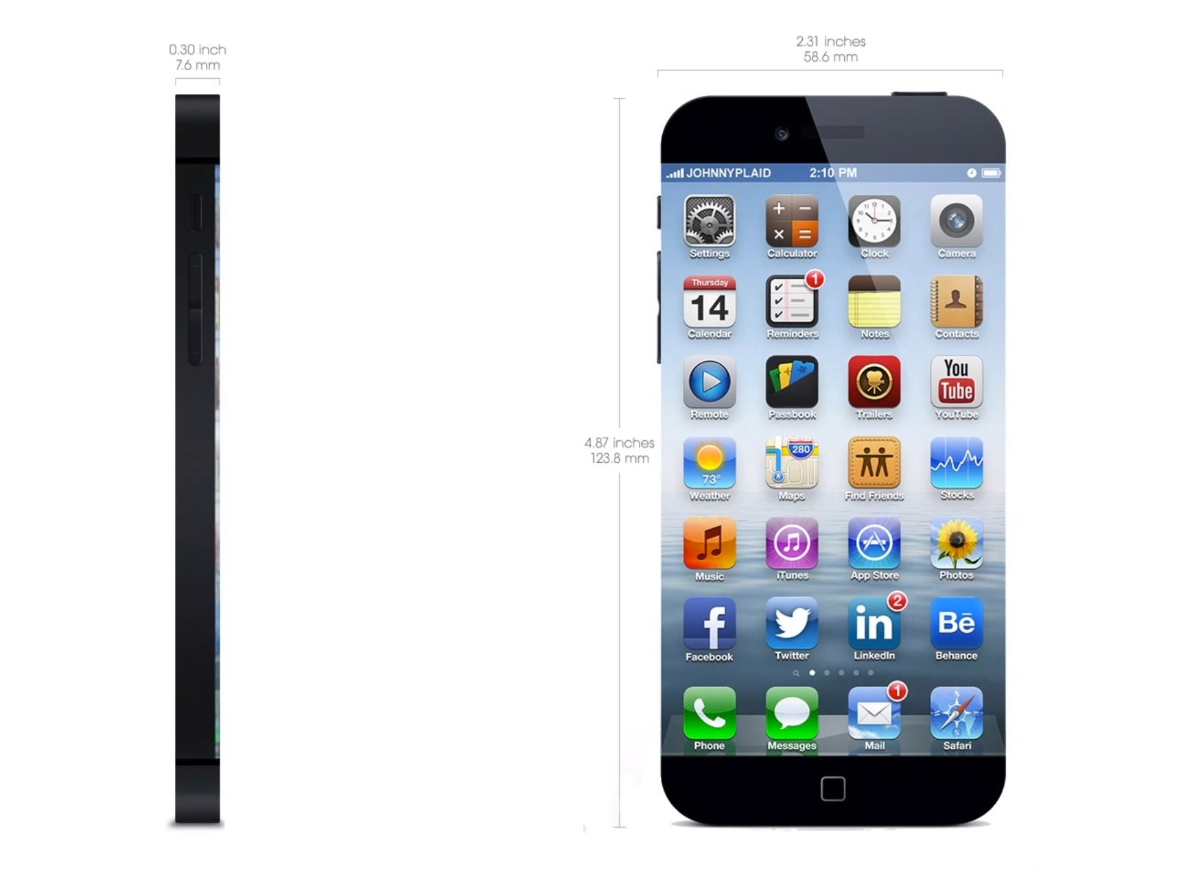 FAYAN SALES iPhone 6 Concept Edge to Edge Display Smart Home