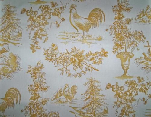 Kravet Pierre Deux French Country Roosters Alverra Toile Fabric Ya