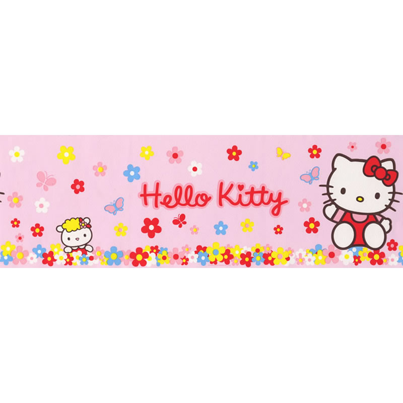 Details About Hello Kitty Pink Wallpaper Border Mtr Roll