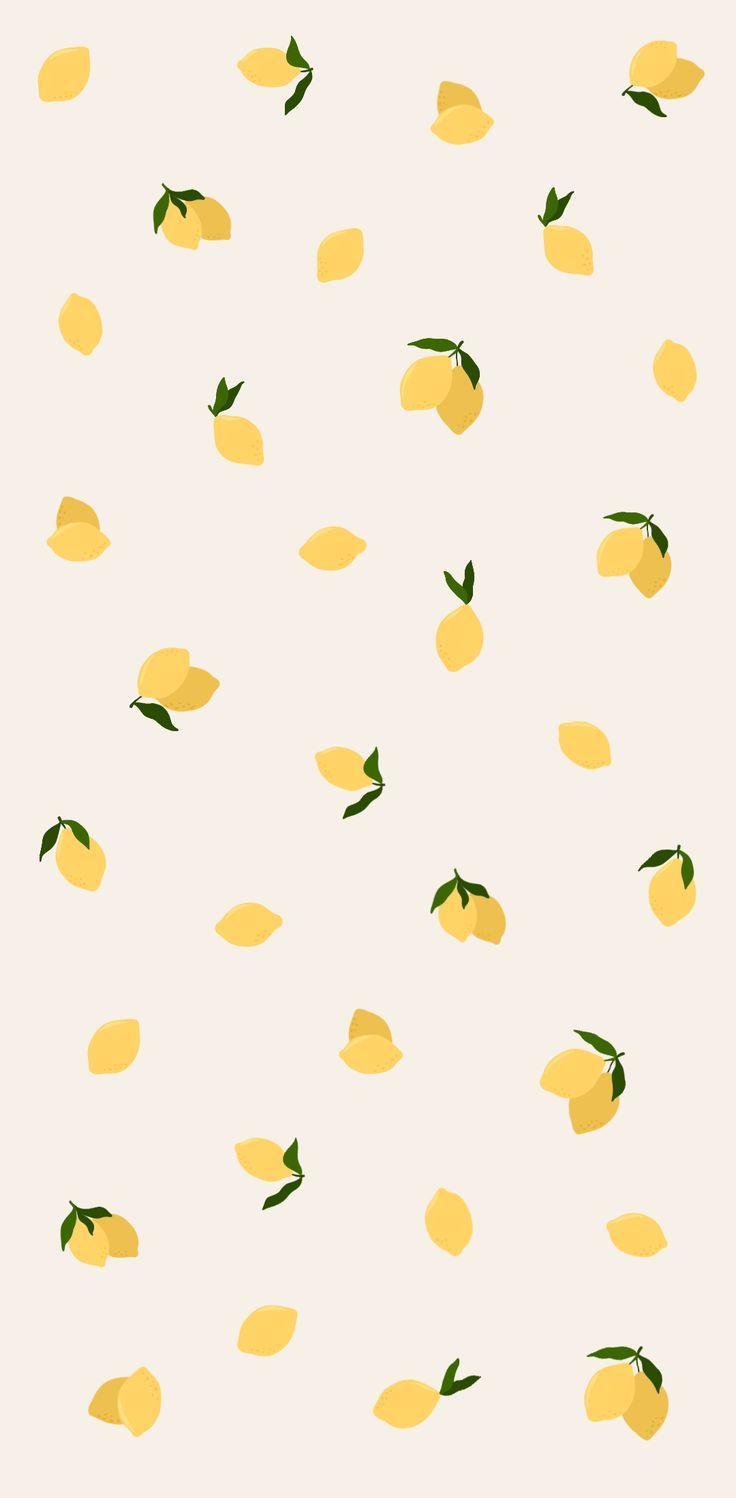 Lemons Wallpaper iPhone Boho Simple Phone