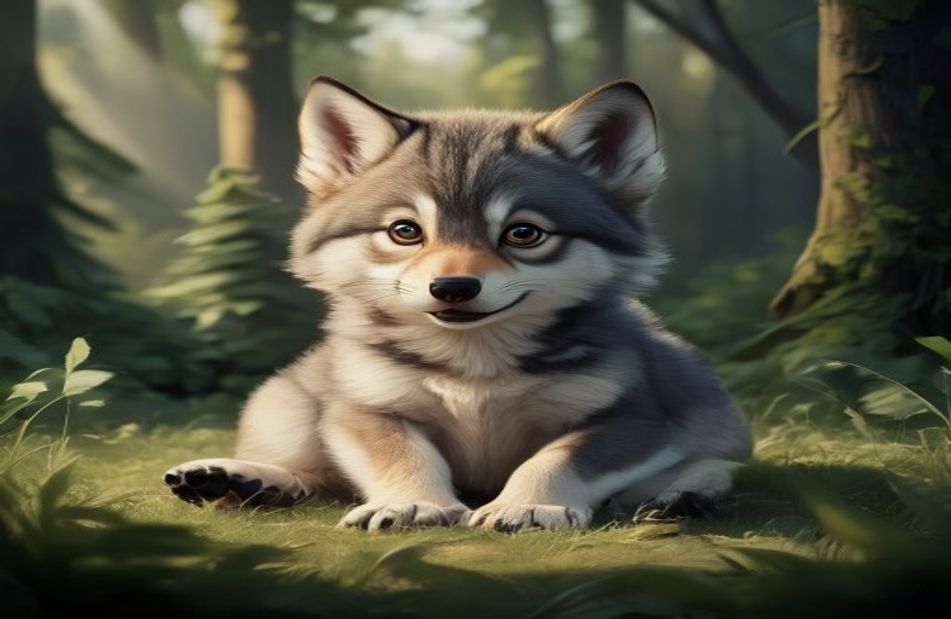 Baby Wolf Wallpaper
