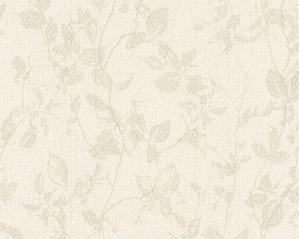 A S Cr Ation Wallpaper Cottage Floral Beige Cream Grey