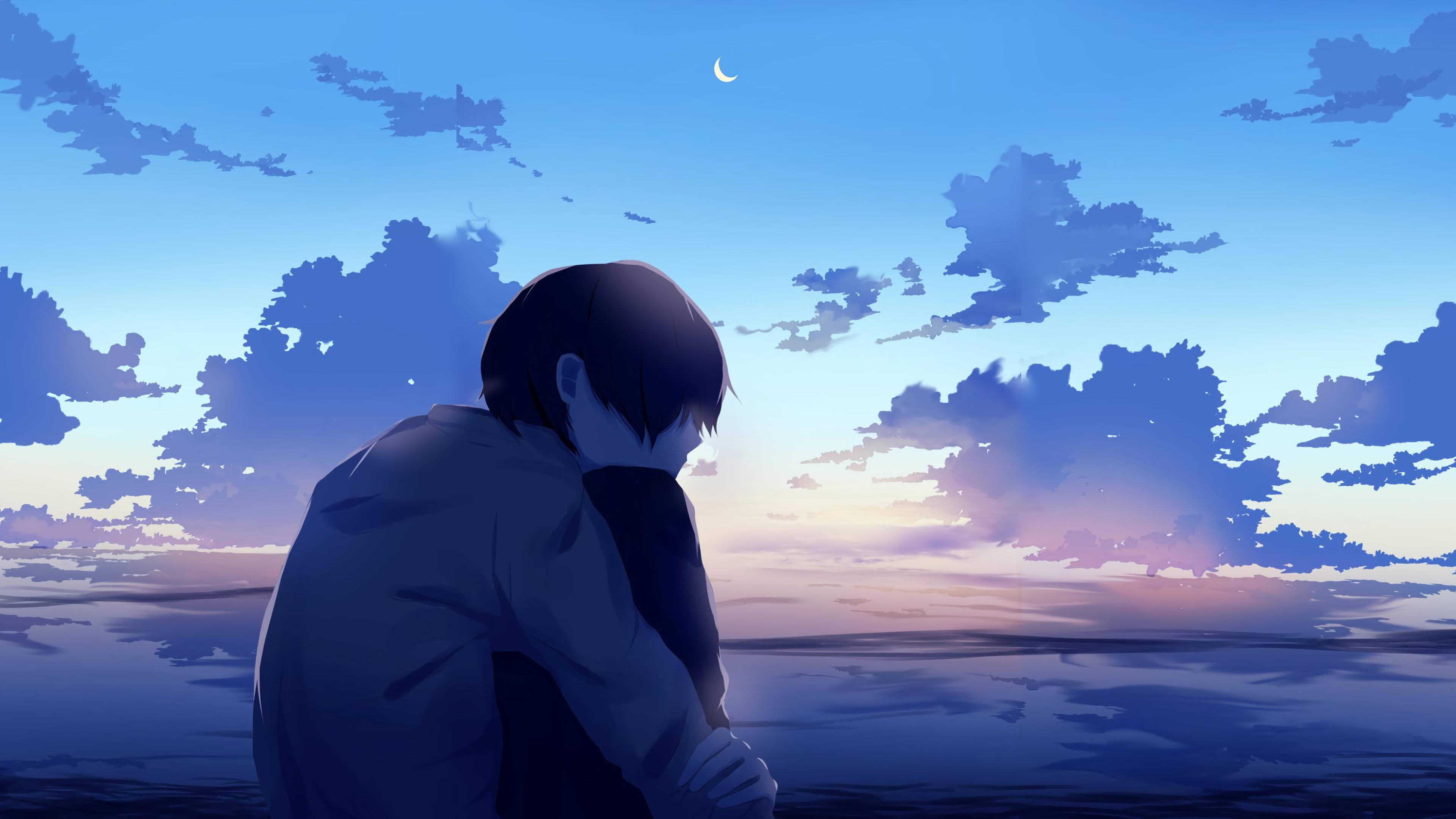 Aesthetic Wallpaper Gambar Anime Sad Boy