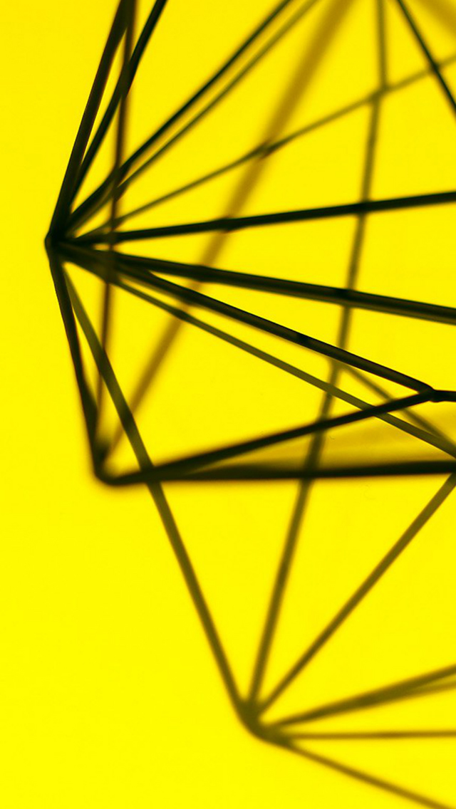 Deco Yellow Art iPhone 5s Wallpaper