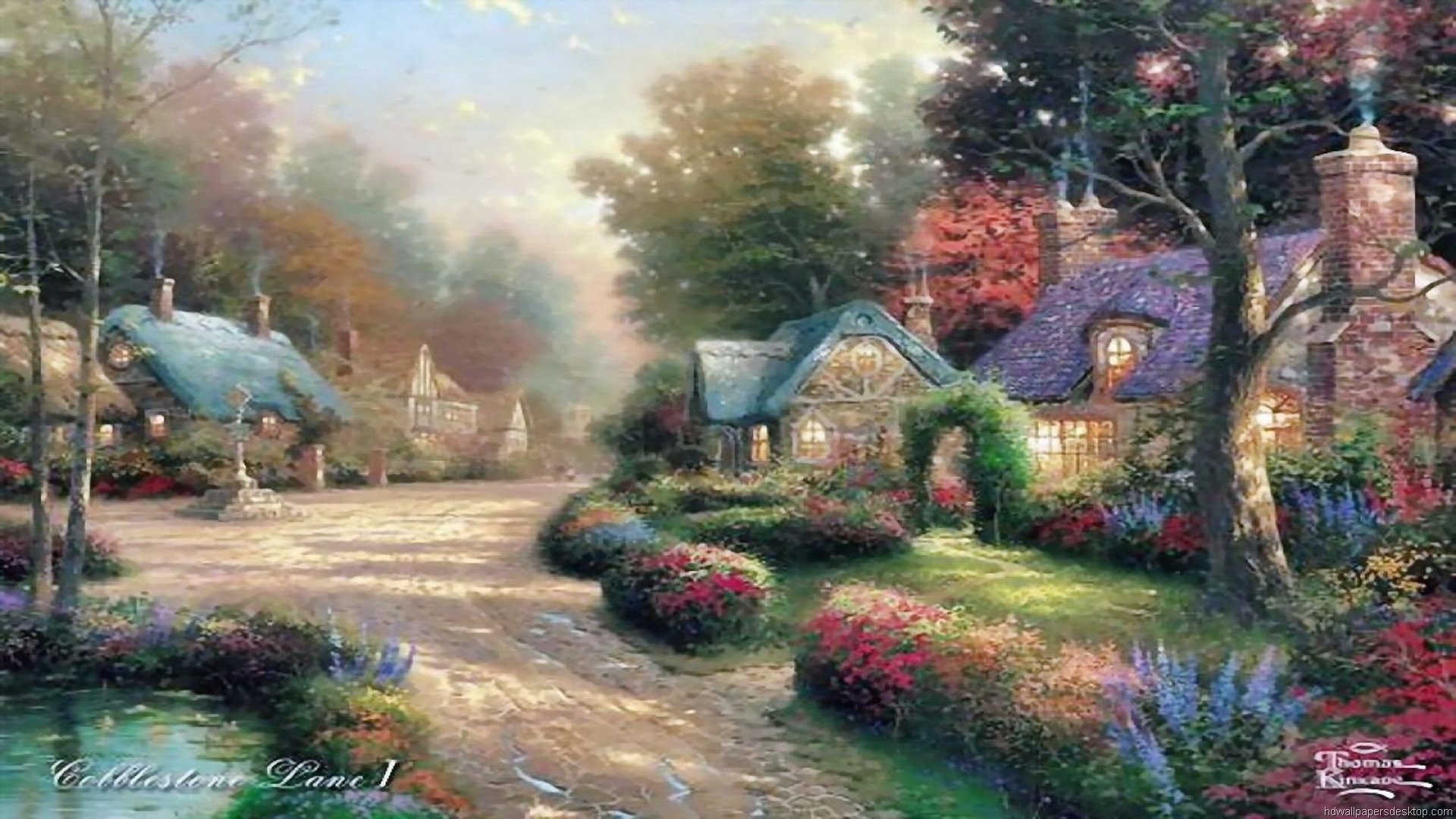 Thomas Kinkade Spring Wallpaper - WallpaperSafari