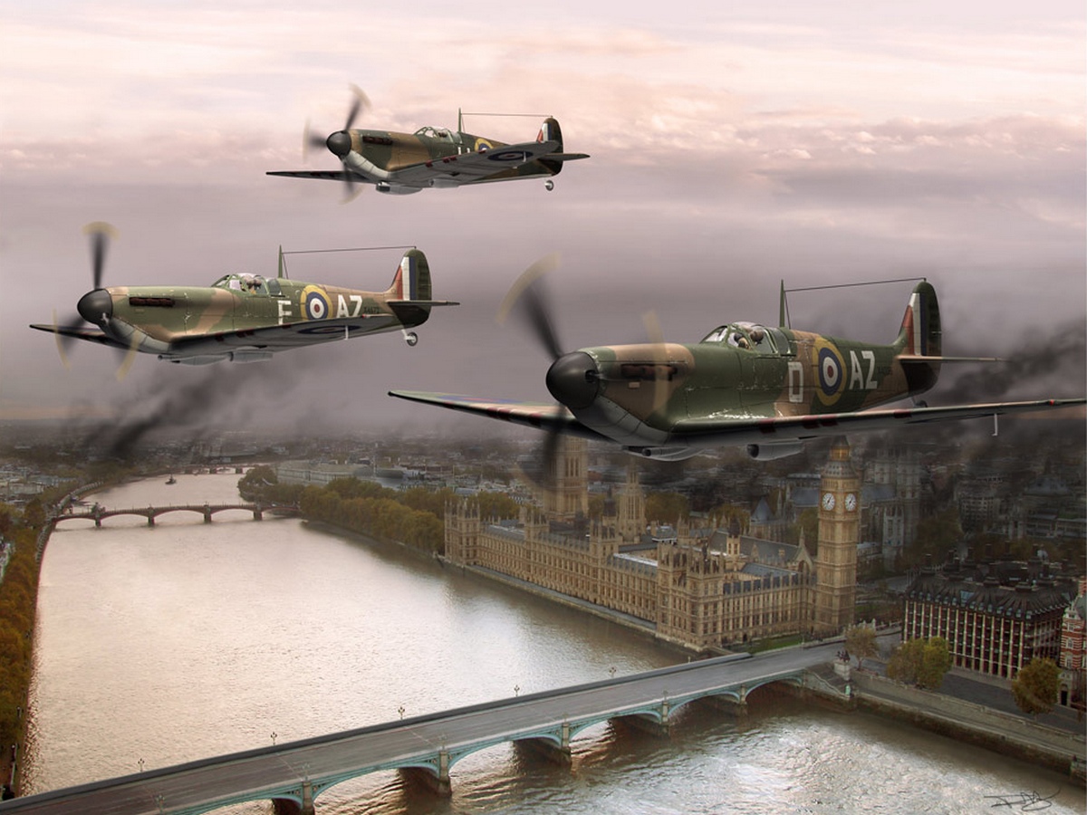 Spitfire Flight Wallpaper