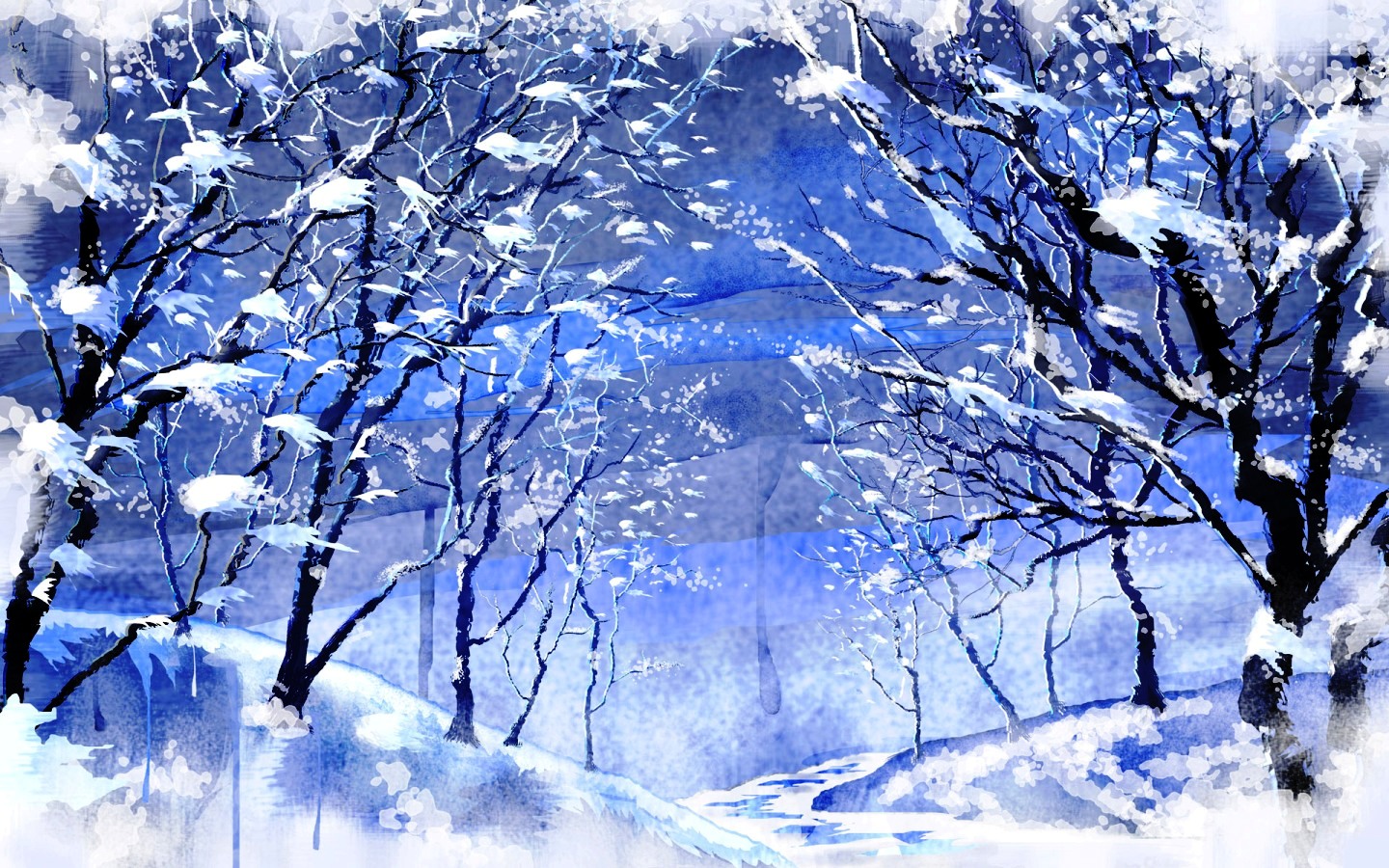 Winter Blizzard Wallpaper
