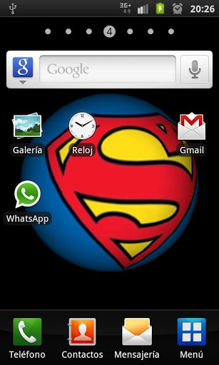 Free Superman 3D Logo Wallpaper cell phone app