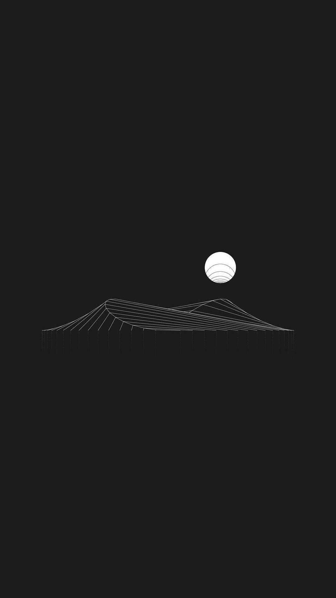Dark Minimalist Phone Wallpaper