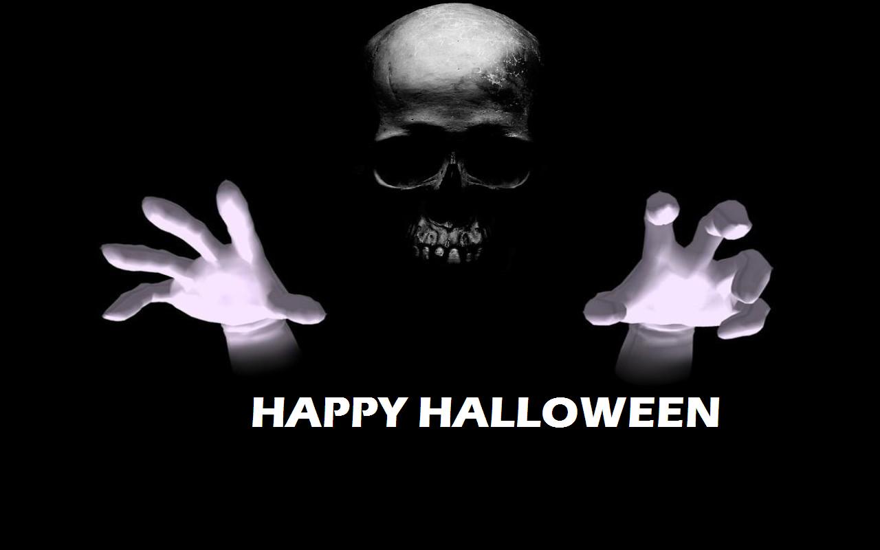 Happy Halloween Skull Wallpaper