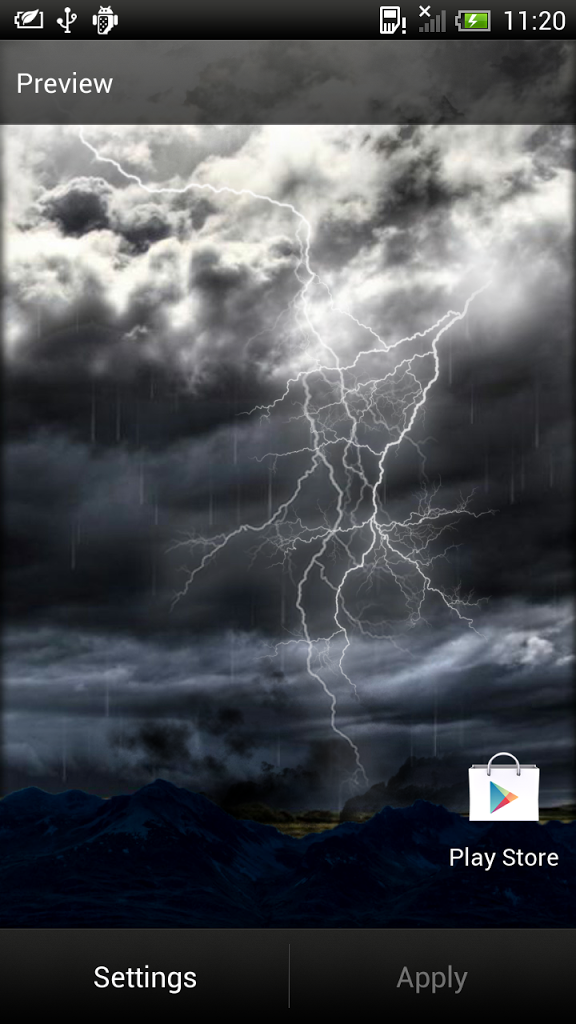 Thunderstorm Live Wallpaper For Android