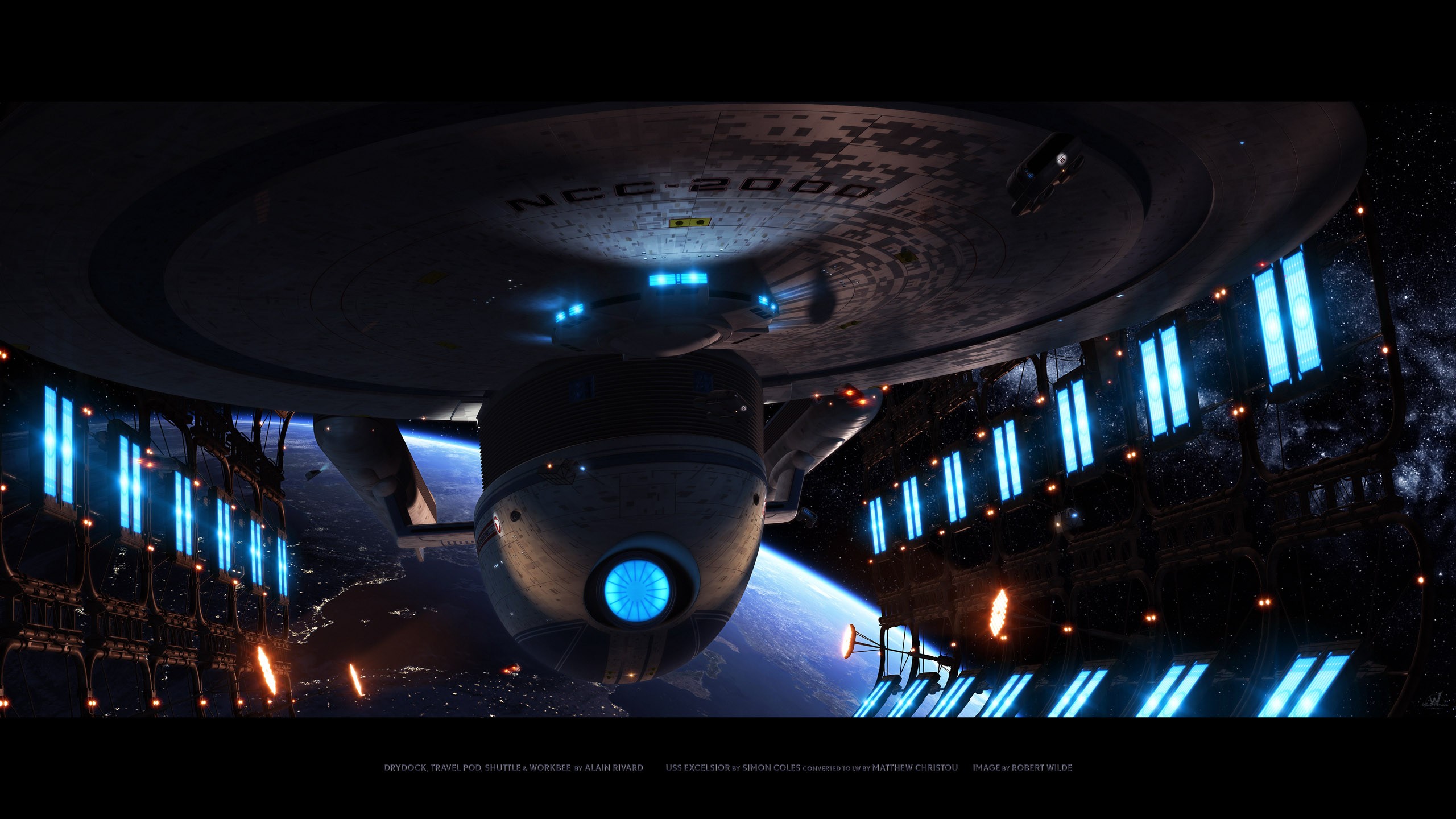 Star Trek Wallpaper Enterprise Uss Excelsior