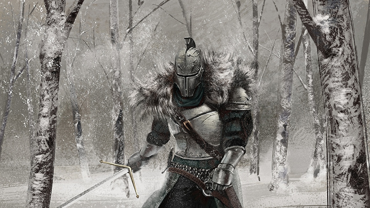 Wallpaper Dark Souls Armor Swords Knight Helmet Fantasy Vdeo Game
