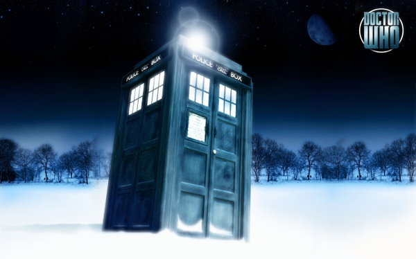 Tardis Doctor Who Wallpaper Snow Desktop