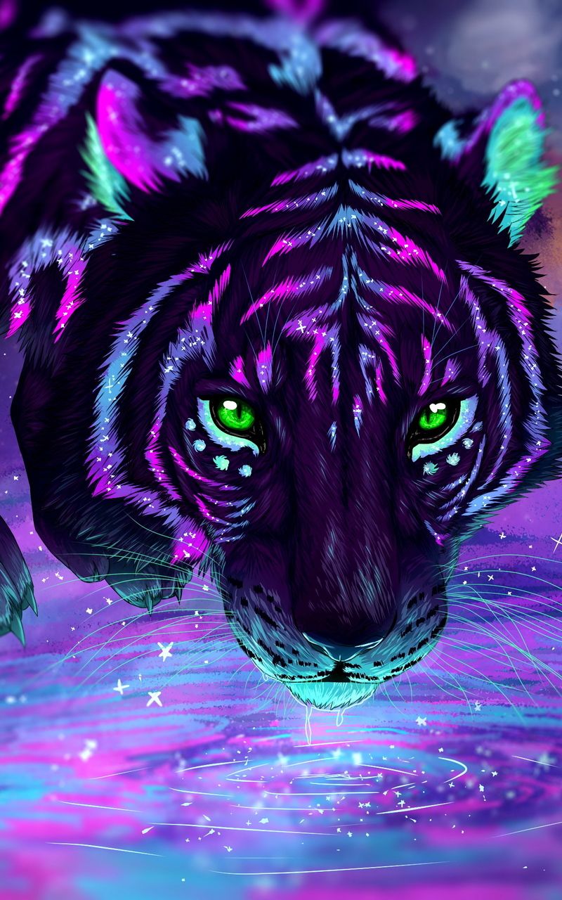 Tiger Galaxy Wallpaper Top Background