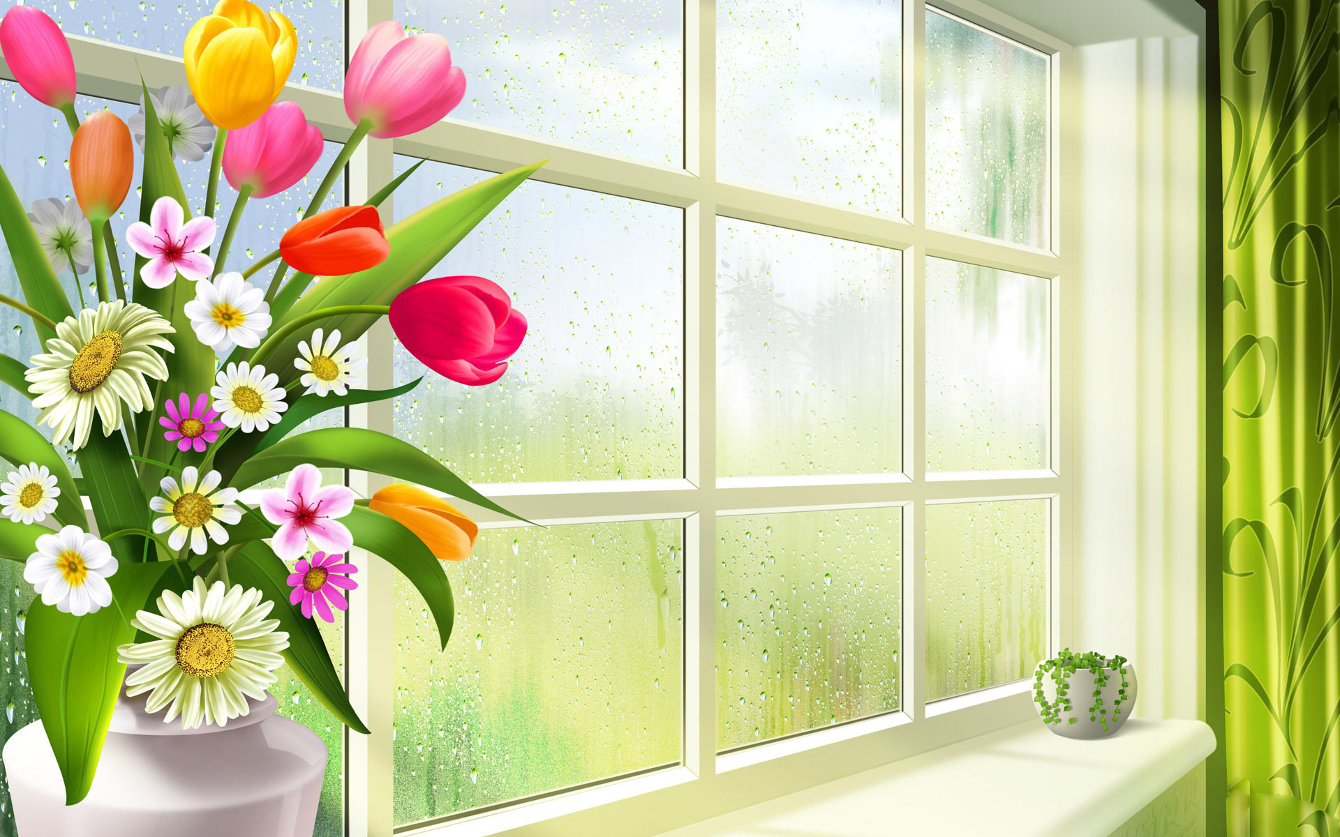 Pretty Spring Desktop Background HD Wallpaper
