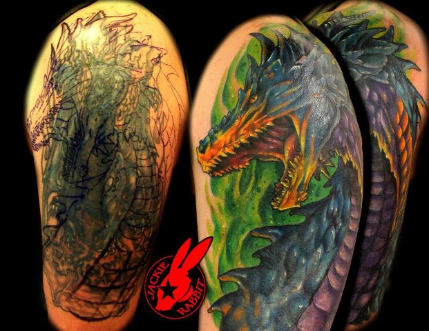 Dragon Back Tattoo Designs Men Photo Wallpaper Image And