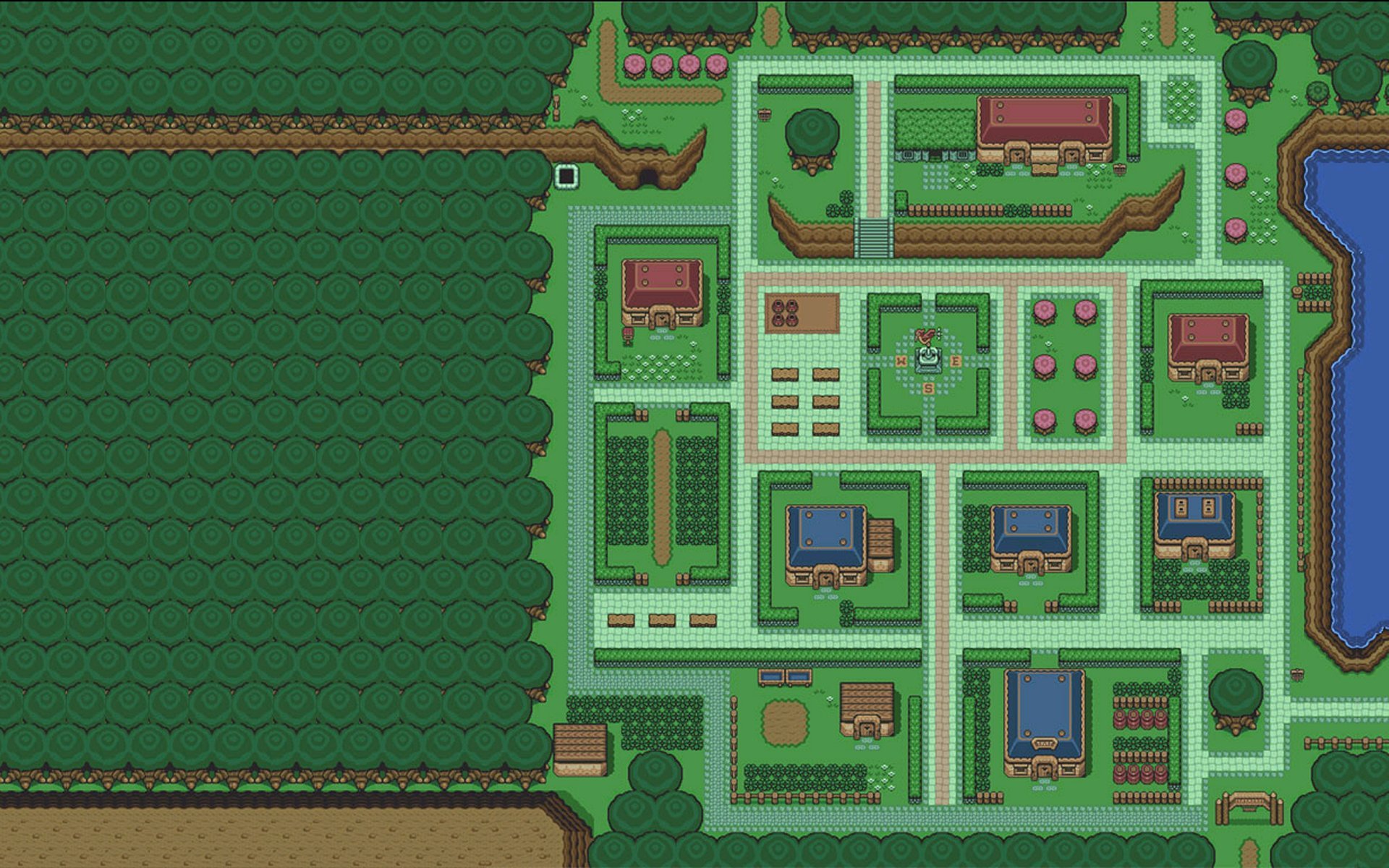 Legend Of Zelda Map A Link To The Past Wallpaper