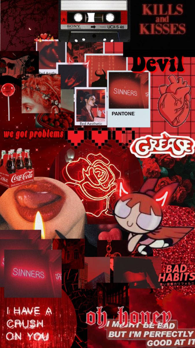 Red And Black Aesthetic Wallpaper