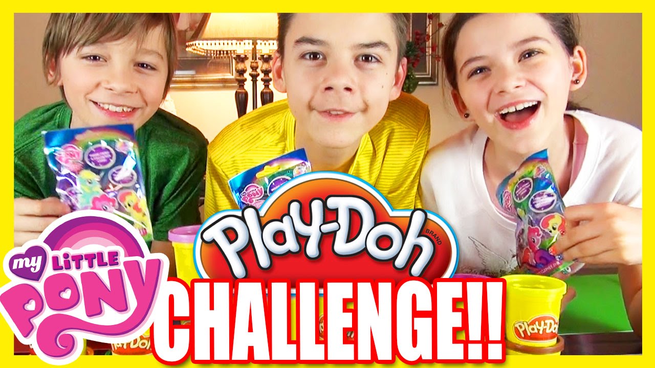 My Little Pony Play Doh Challenge Blind Bag Opening