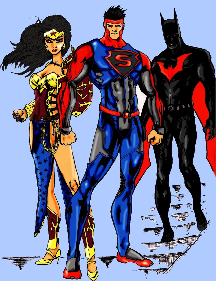 Superman Wonder Woman Batman By Grimmcj