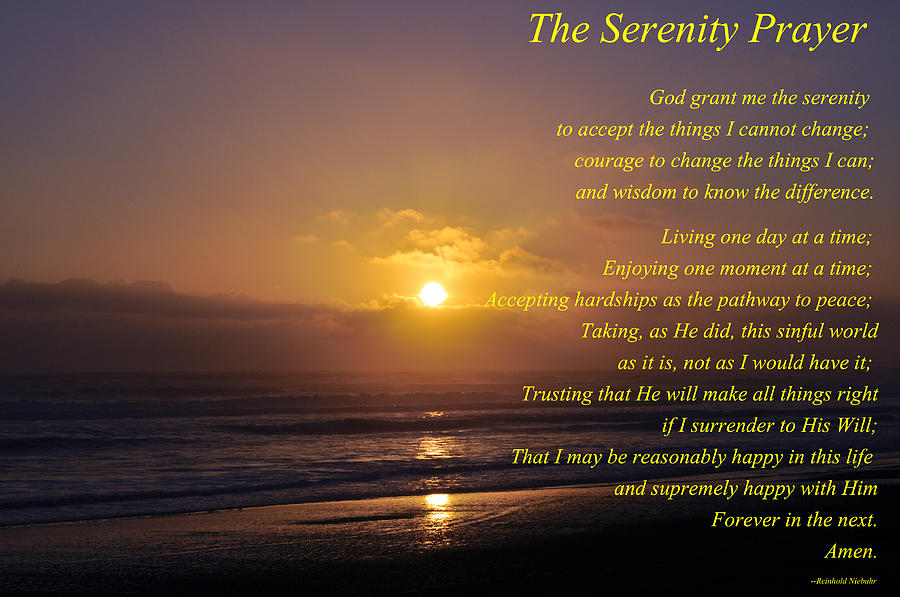 The Serenity Prayer Photograph
