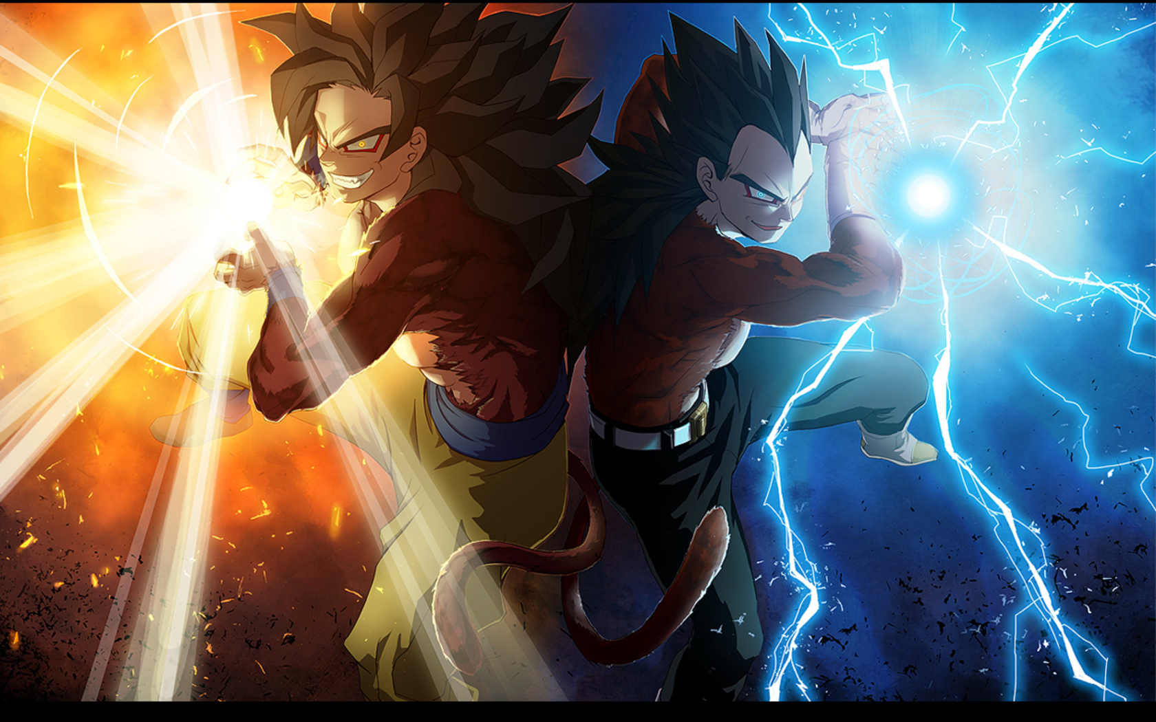 Vegeta Son Goku Dragon Ball Fusion HD Wallpaper Anime Manga