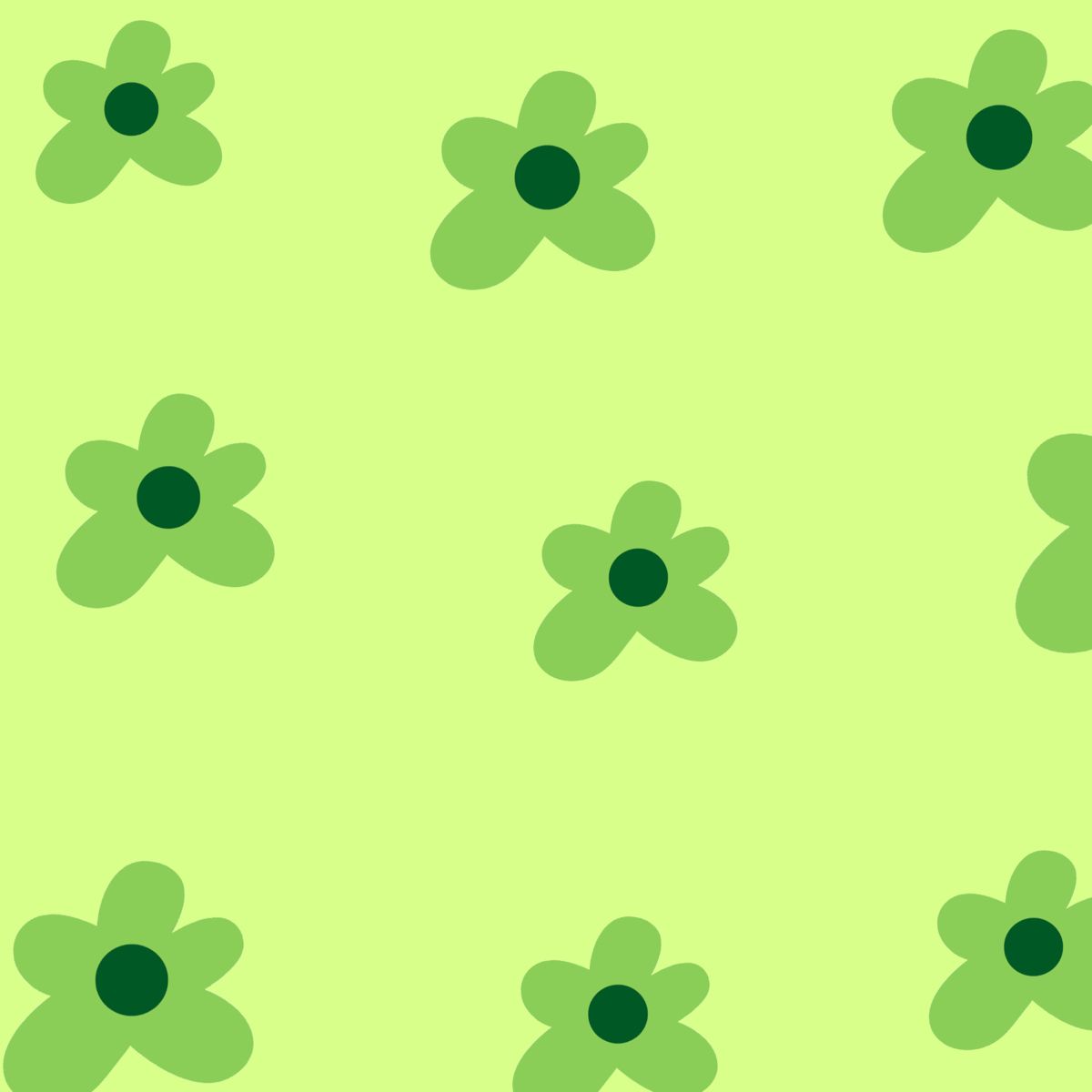 Indie Green Flower Background In iPhone Wallpaper