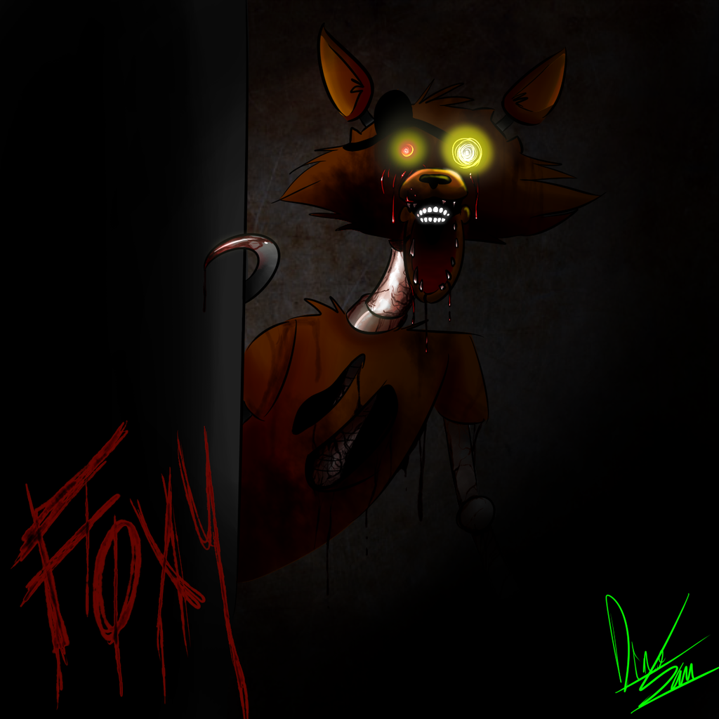 Foxy Fnaf By Dinosam Fan Art Digital Drawings Games