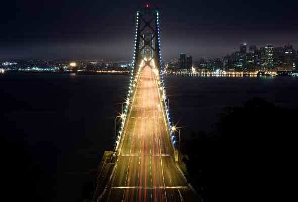 Wallpaper San Francisco Oakland Bay Bridge California Usa