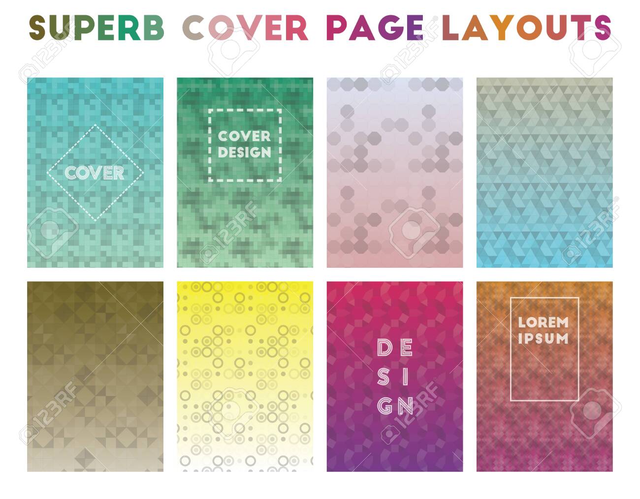 Superb Cover Layouts Alluring Geometric Patterns Bewitching