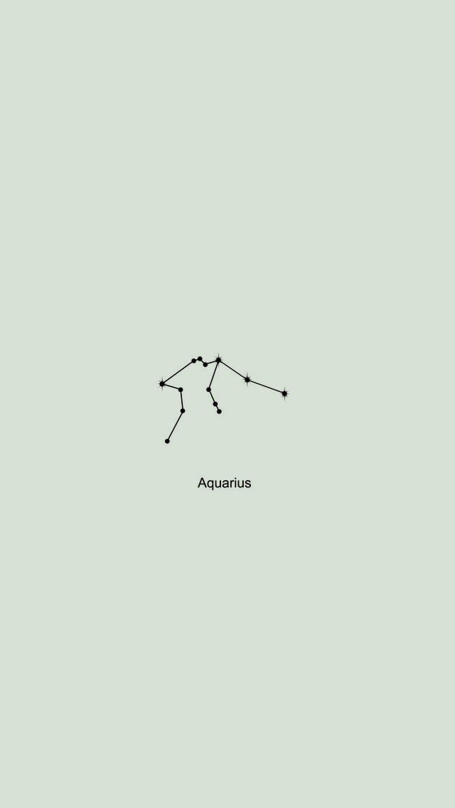Imagem De Aquarius Astrology And Green Aesthetic