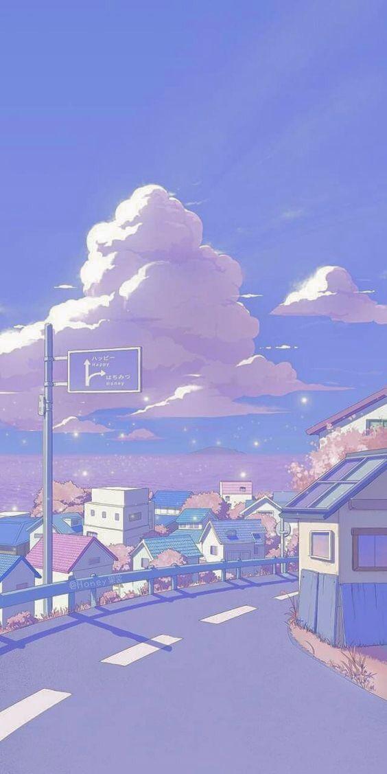 Soft anime wallpaper aesthetic Scenery wallpaper Anime